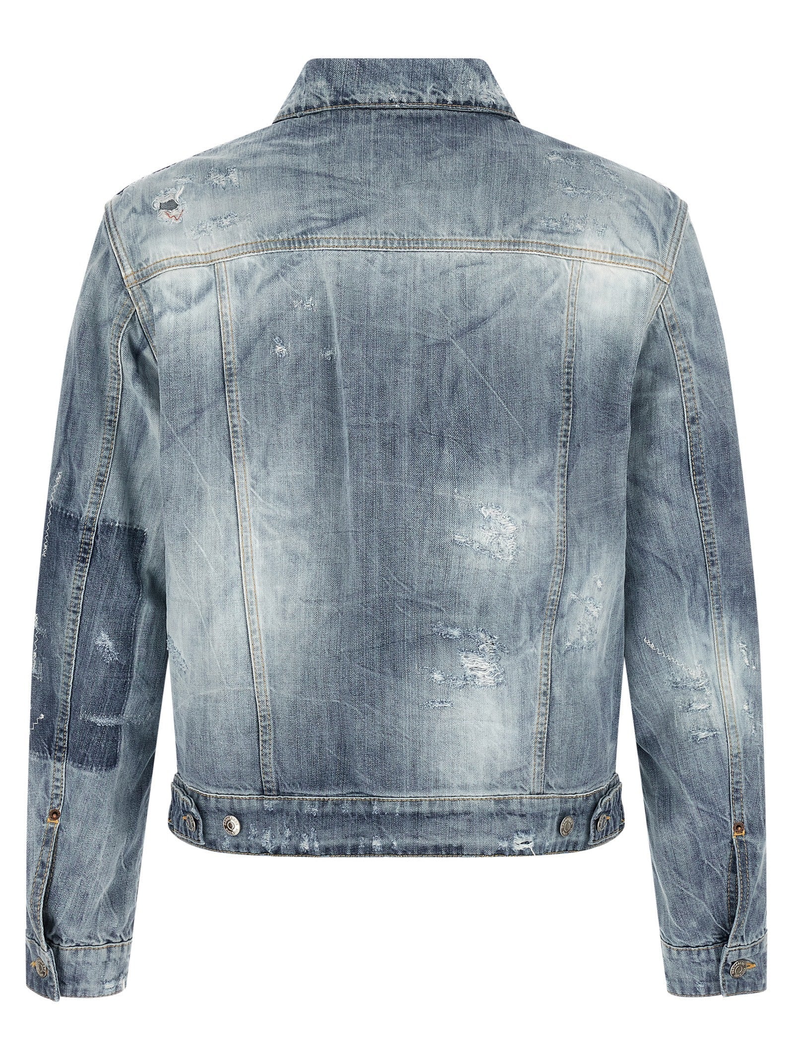 Dsquared² Blue Cotton Denim Jacket