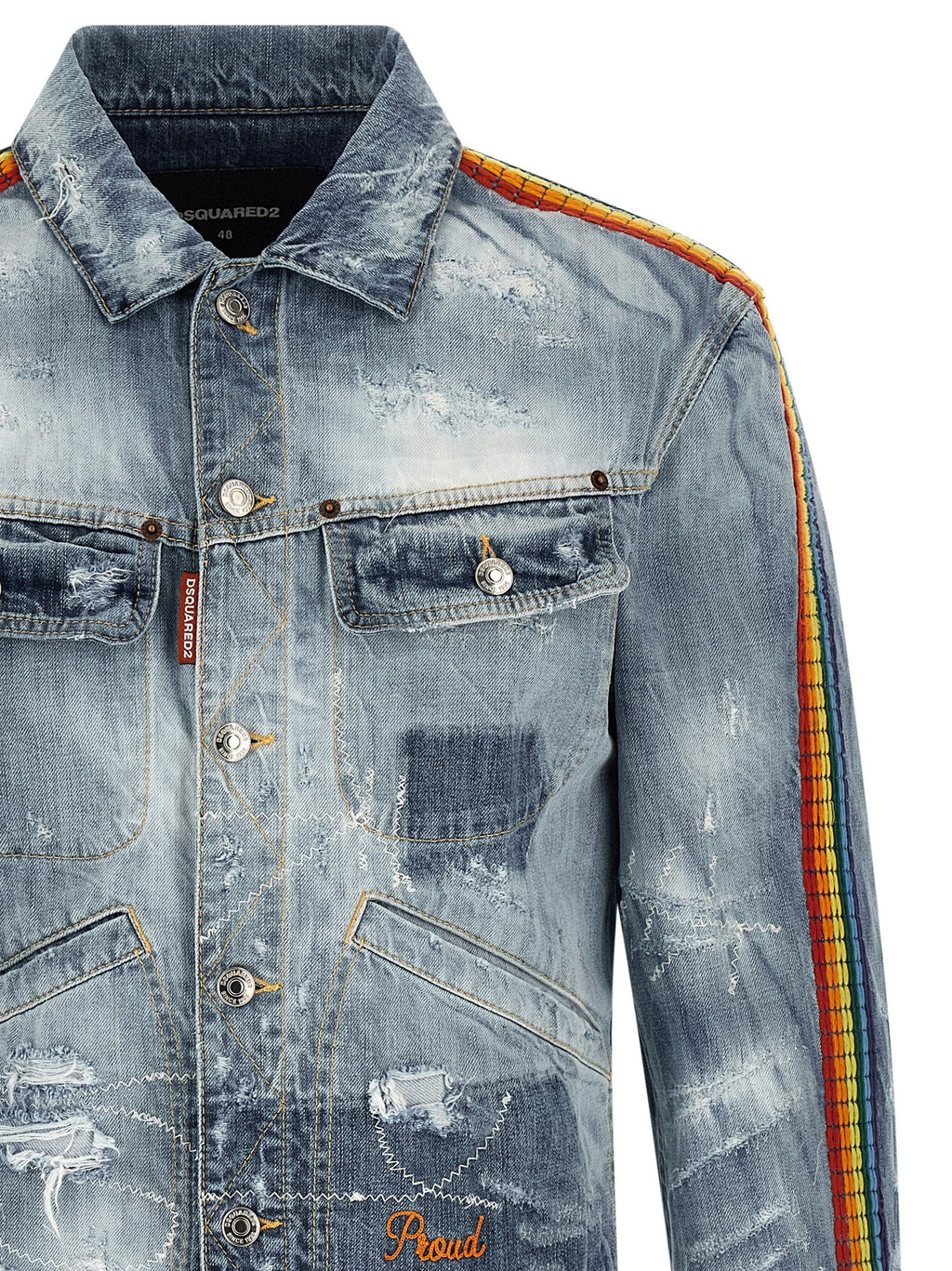 Dsquared² Blue Cotton Denim Jacket