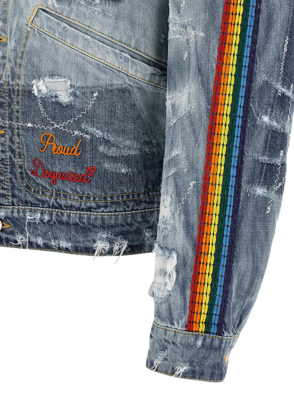 Dsquared² Blue Cotton Denim Jacket