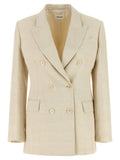 P.A.R.O.S.H. Beige Viscose Blazer