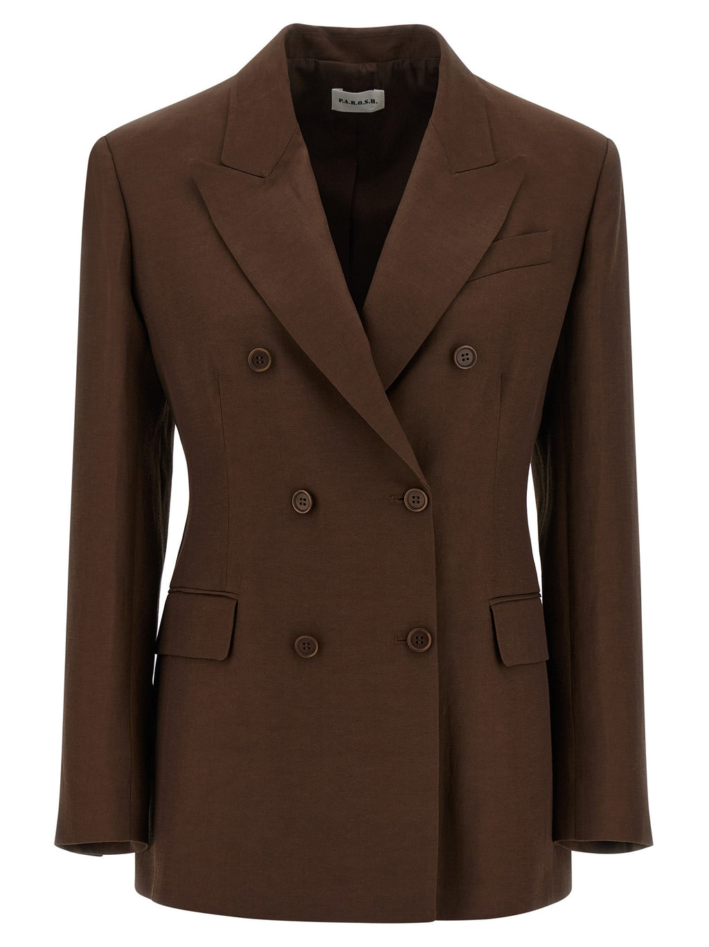 P.A.R.O.S.H. Brown Viscose Blazer