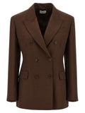 P.A.R.O.S.H. Brown Viscose Blazer