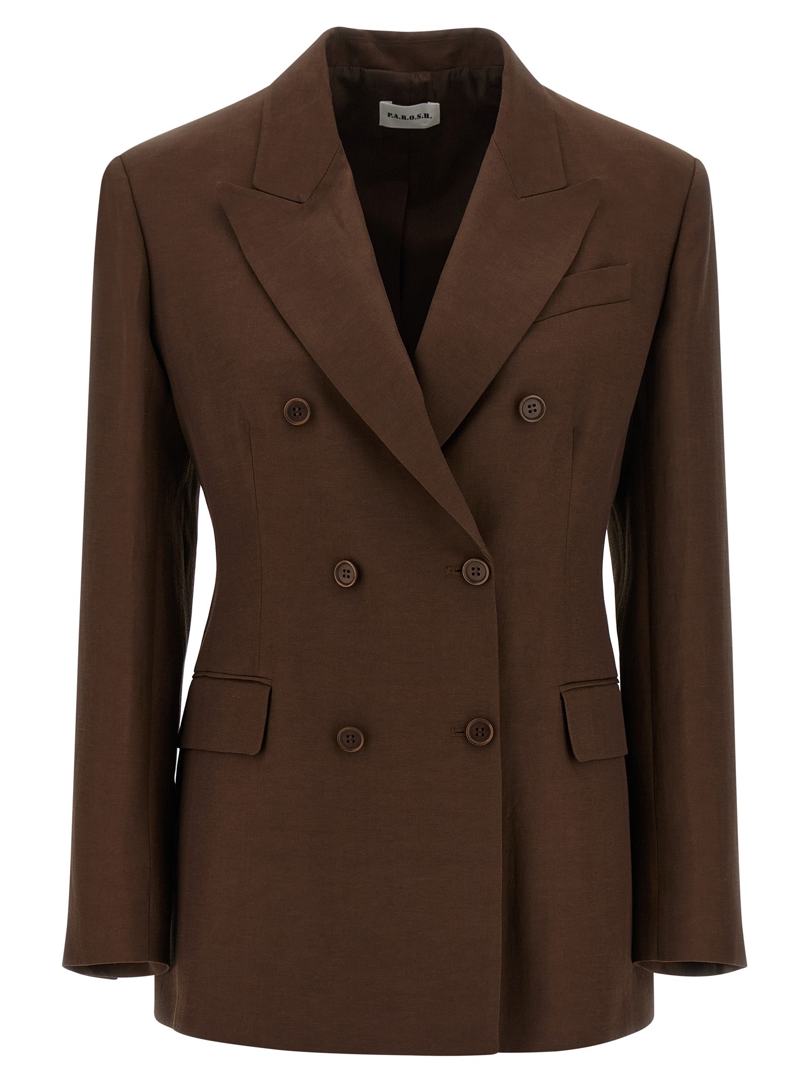 P.A.R.O.S.H. Brown Viscose Blazer