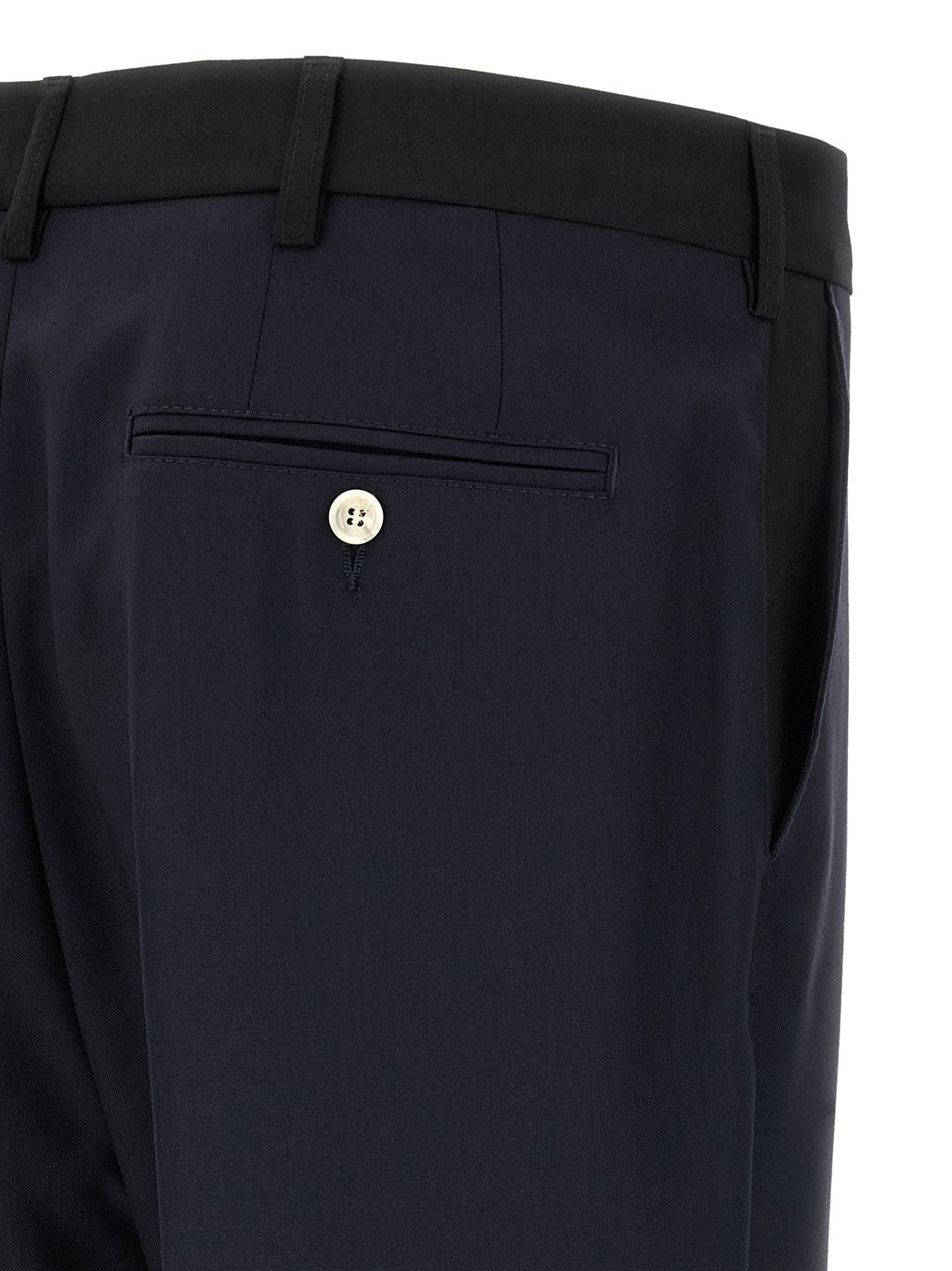 Marni Blue Virgin Wool Casual Pants
