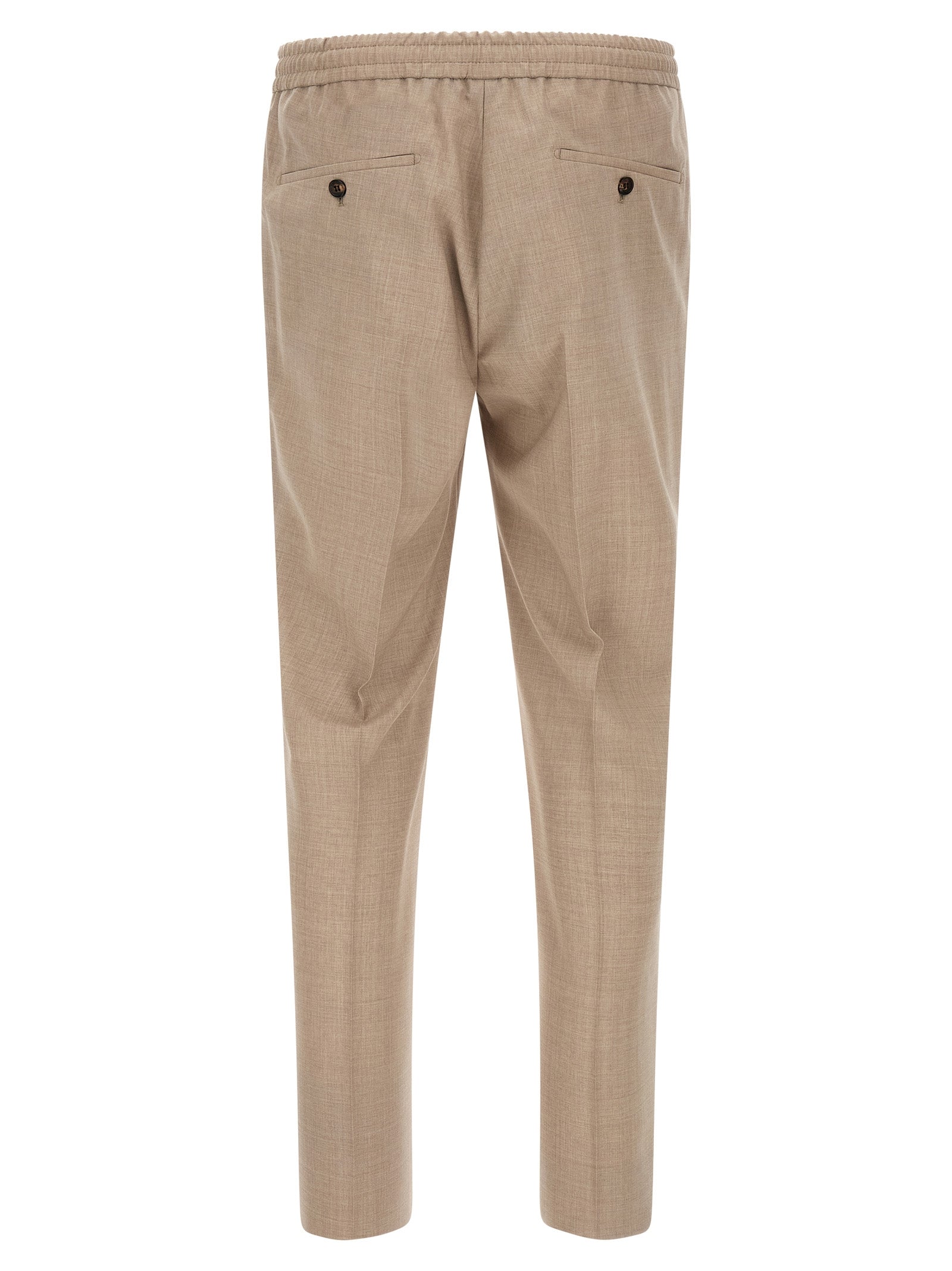 Incotex Beige Virgin Wool Casual Pants