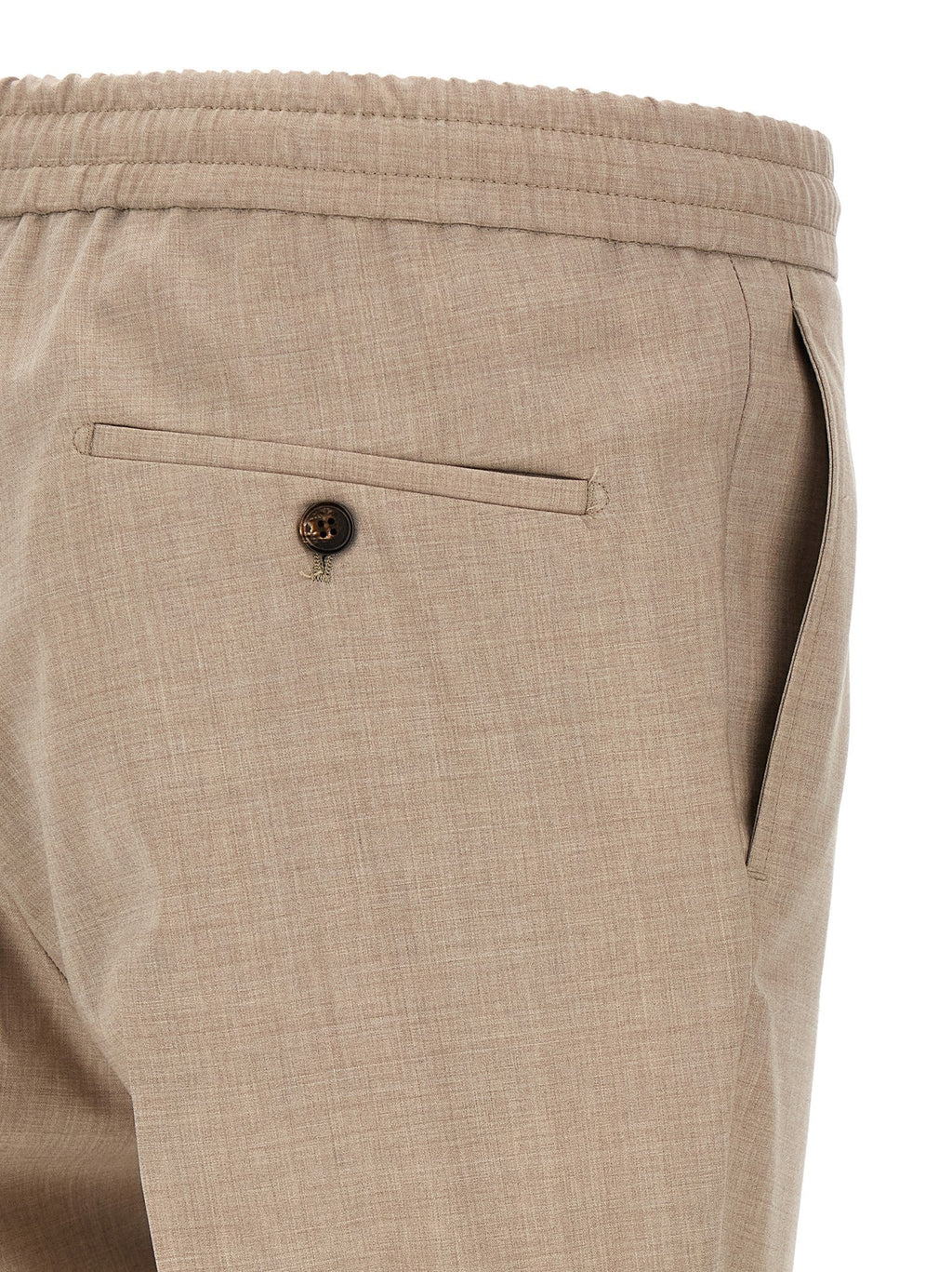 Incotex Beige Virgin Wool Casual Pants