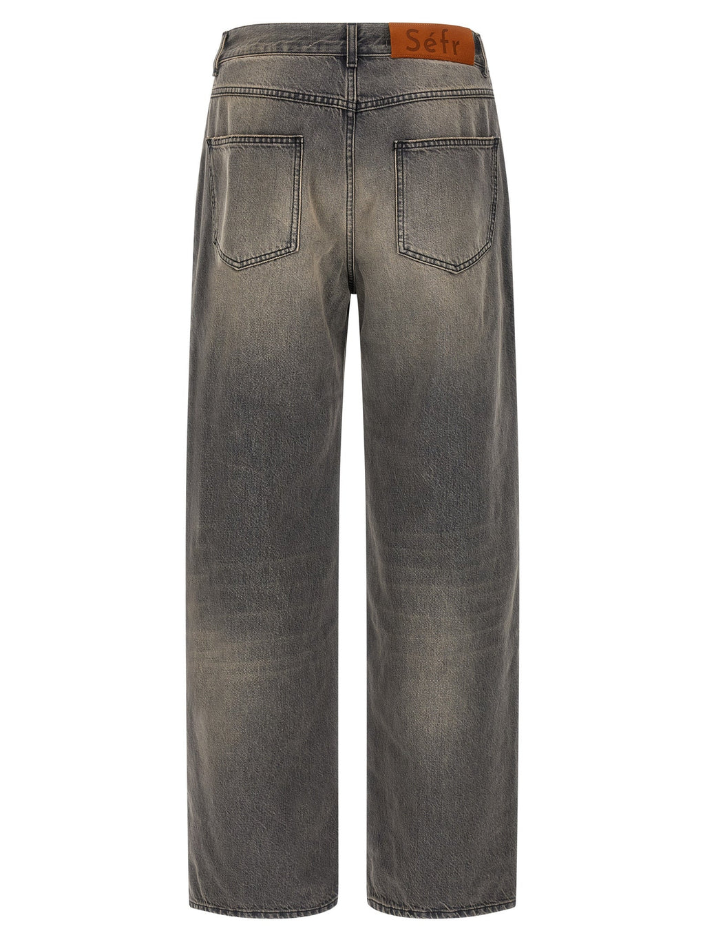 SÉFR Black Cotton Jeans Denim