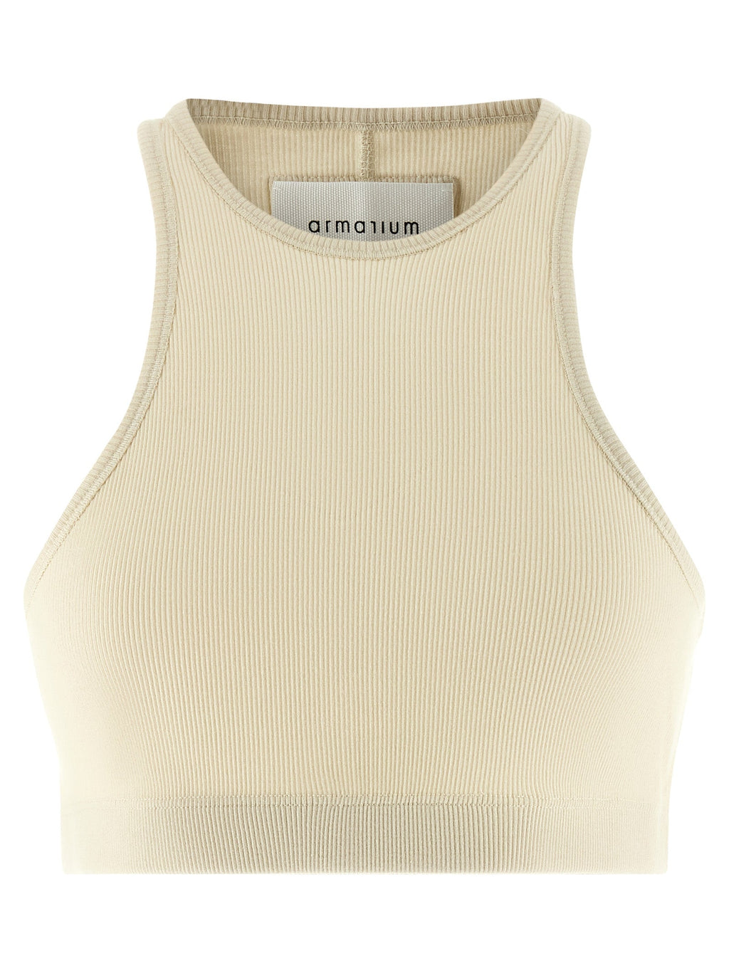 Armarium White Cotton Sleeveles T-Shirt
