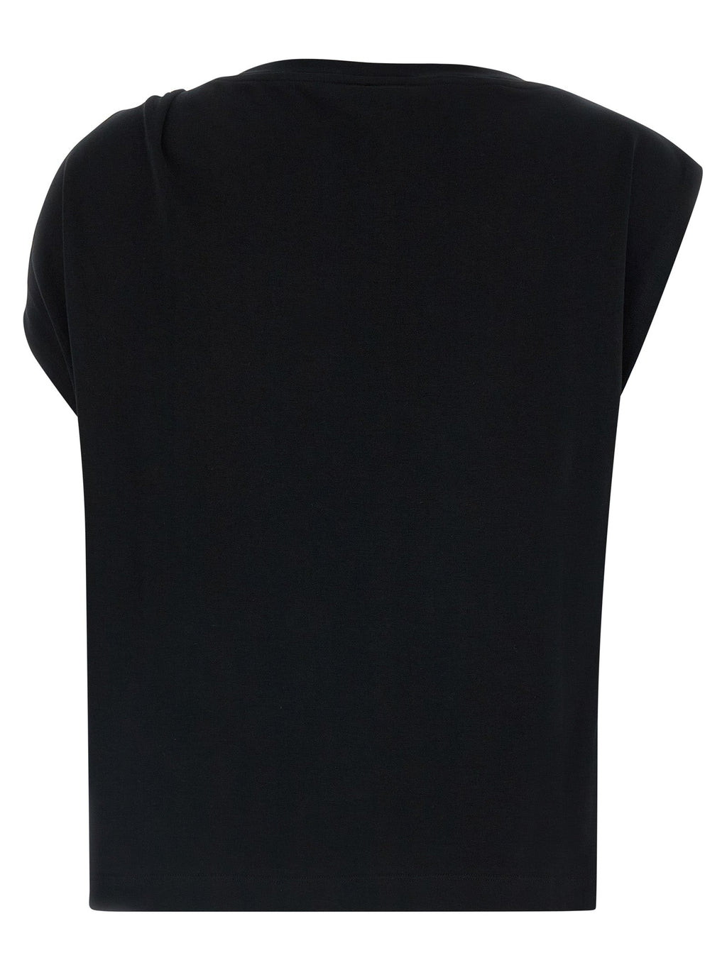 PINKO Black Cotton Tank Tops
