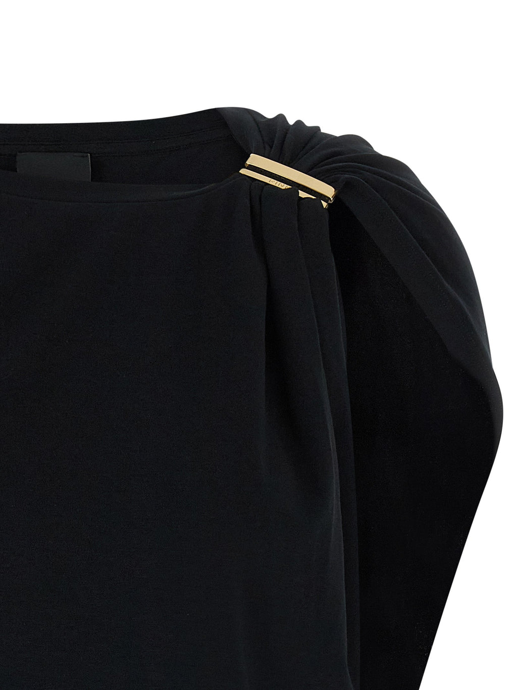 PINKO Black Cotton Tank Tops