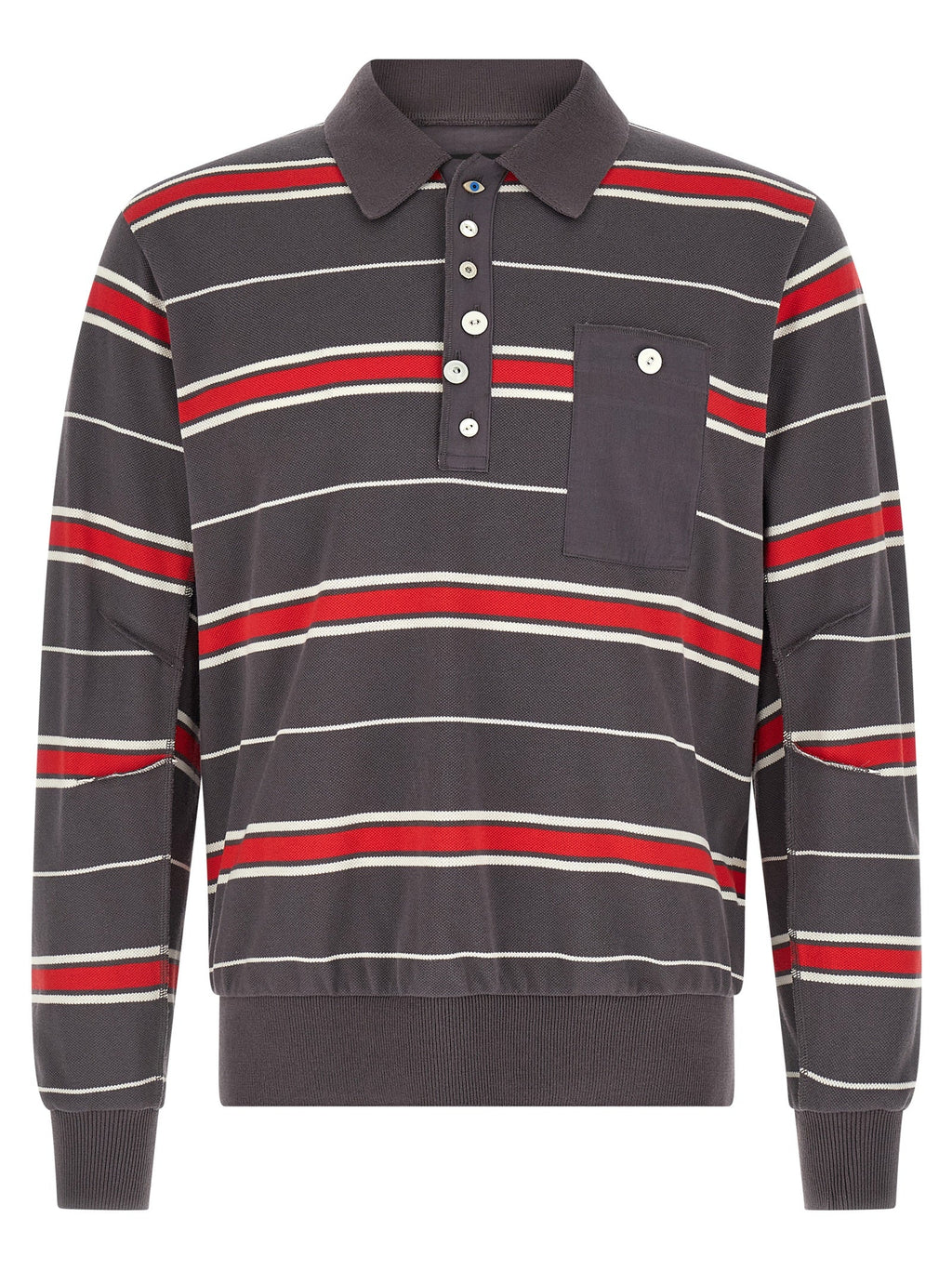 Undercover Gray Cotton Polo Shirt