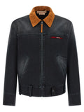 Marni Gray Cotton Denim Jacket