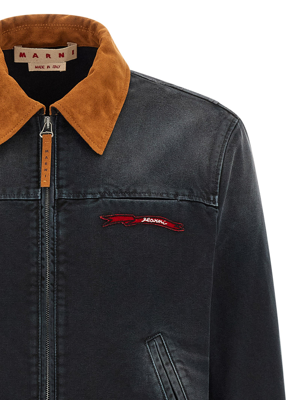 Marni Gray Cotton Denim Jacket