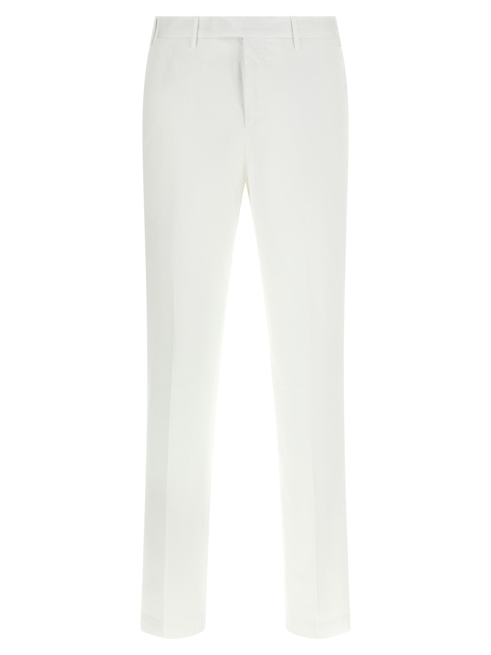 PT Torino White Cotton Dress Pants