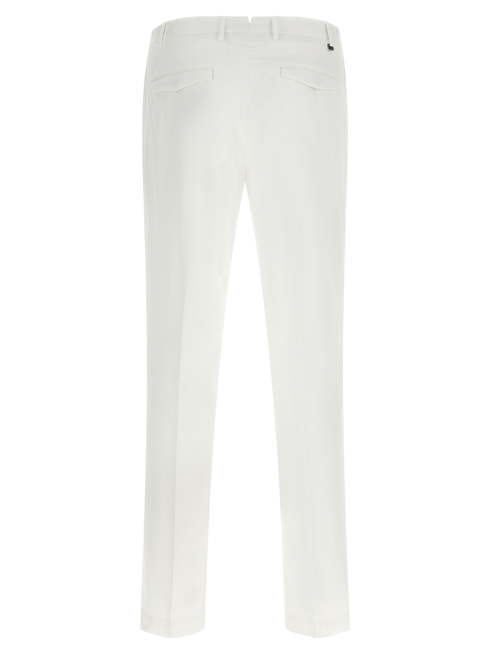 PT Torino White Cotton Dress Pants