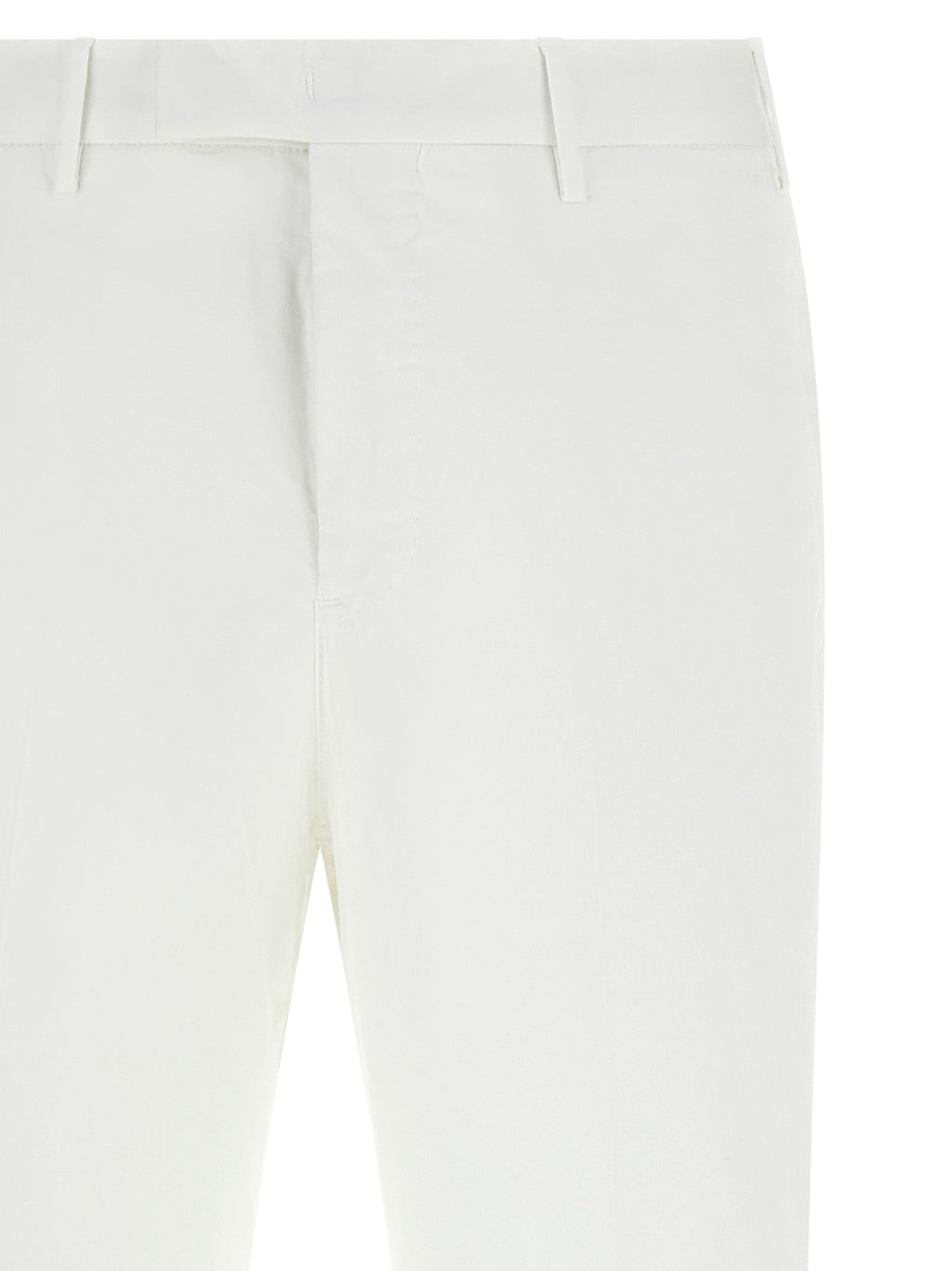 PT Torino White Cotton Dress Pants