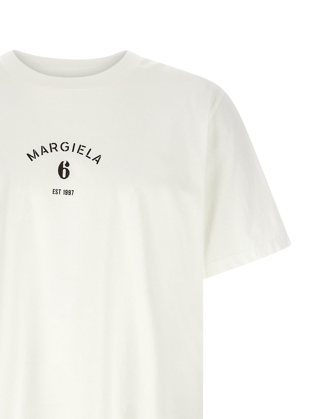 MM6 Maison Margiela White Cotton T-Shirt