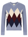 Ballantyne Blue Cotton Cardigan