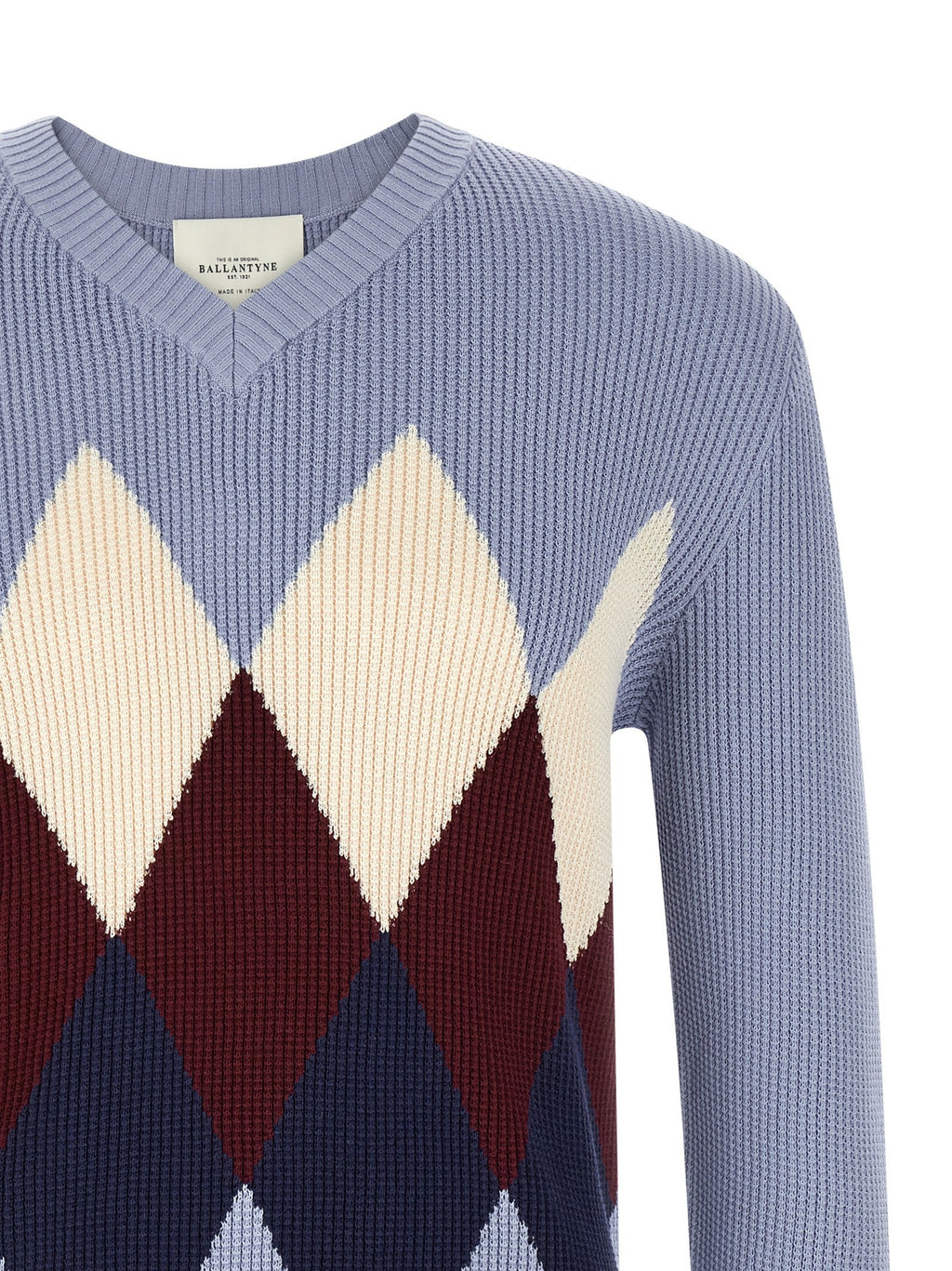 Ballantyne Blue Cotton Cardigan