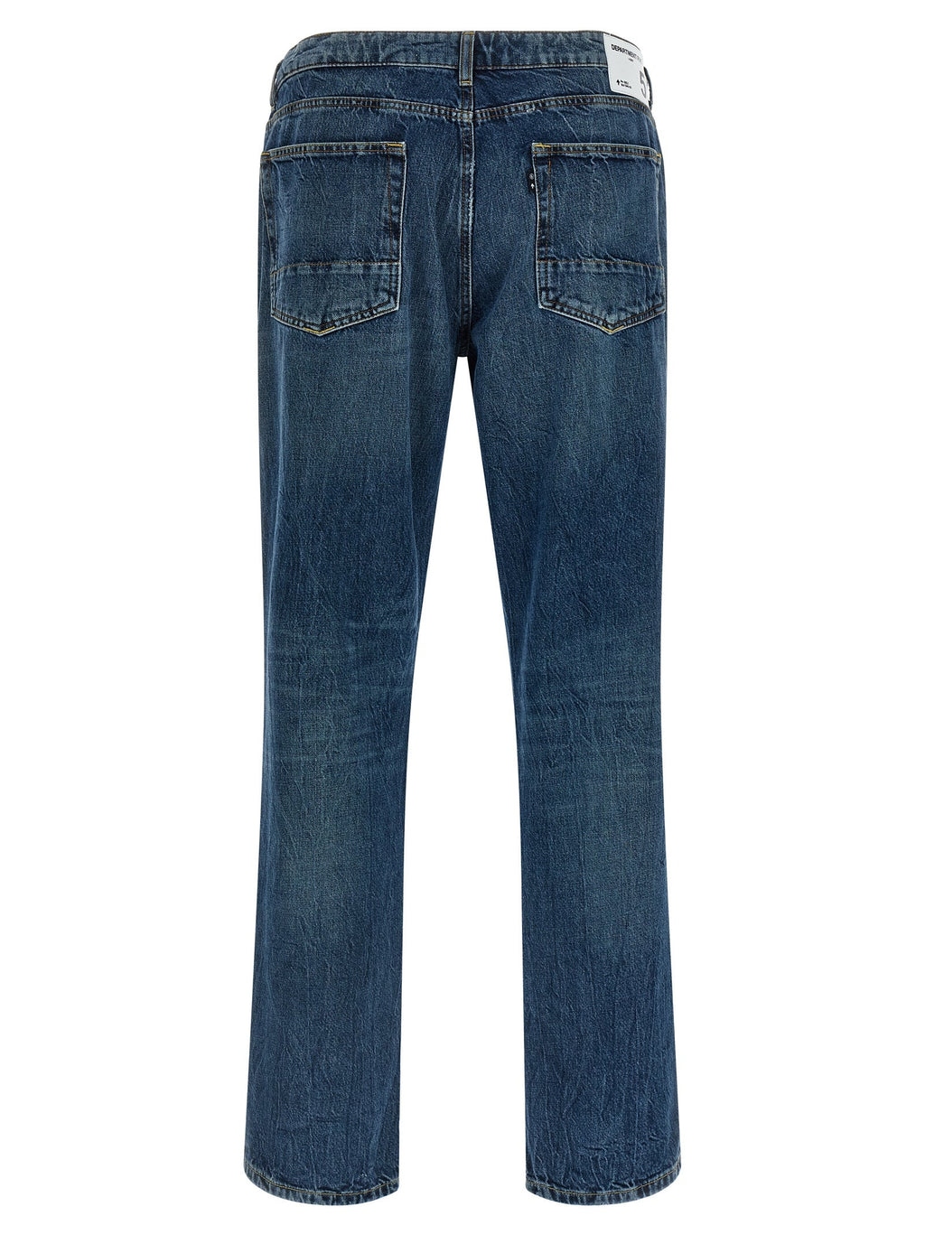 Department 5 Blue Cotton Straight-Leg Jeans