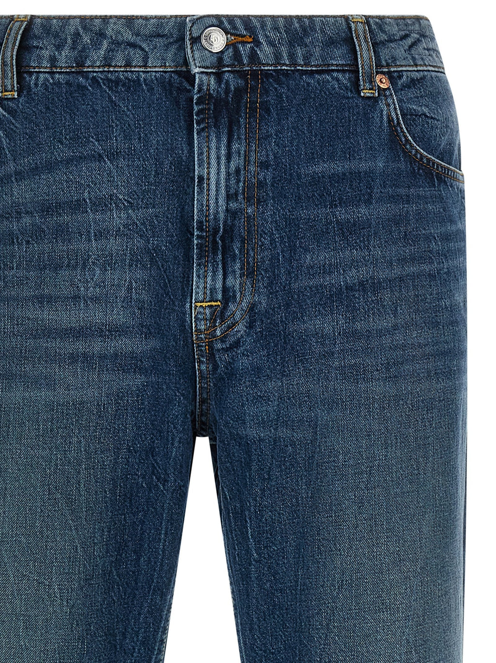 Department 5 Blue Cotton Straight-Leg Jeans