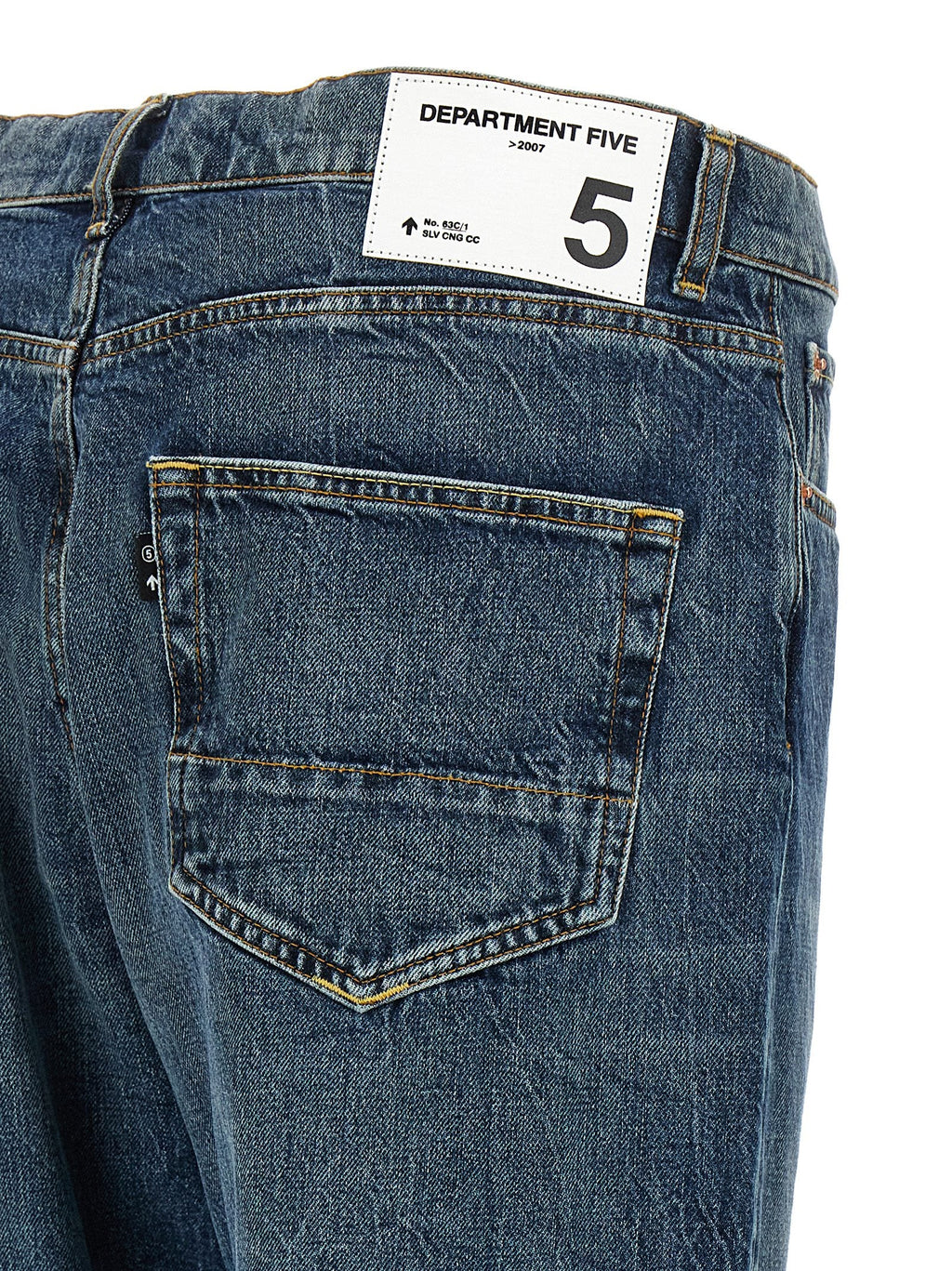 Department 5 Blue Cotton Straight-Leg Jeans