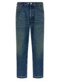 Department 5 Blue Cotton Straight-Leg Jeans