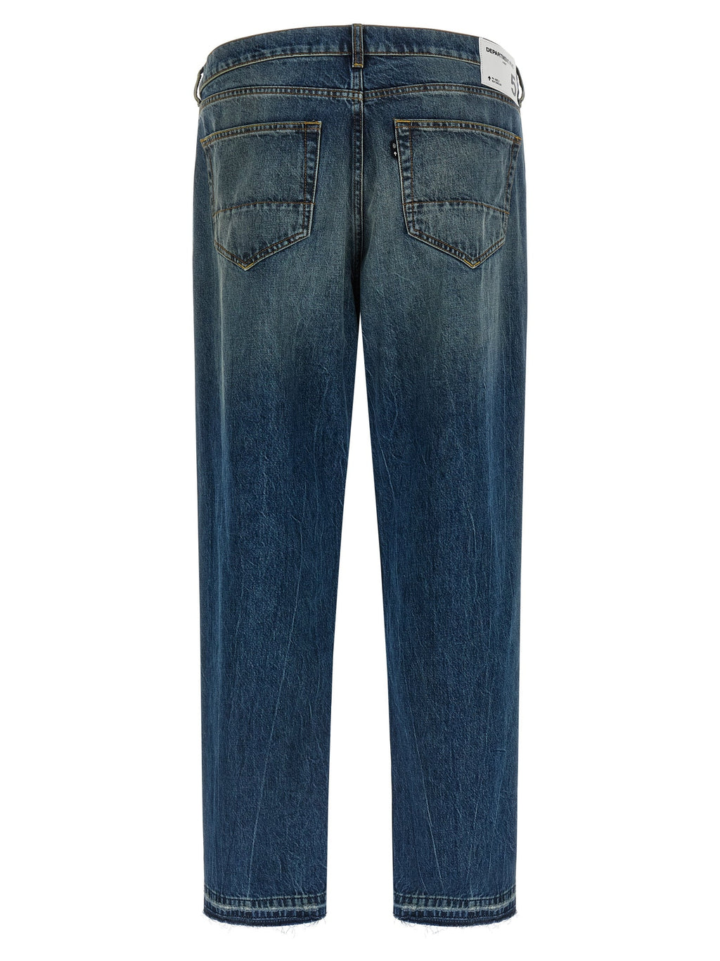 Department 5 Blue Cotton Straight-Leg Jeans