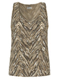 Brunello Cucinelli Beige Silk Tank Tops
