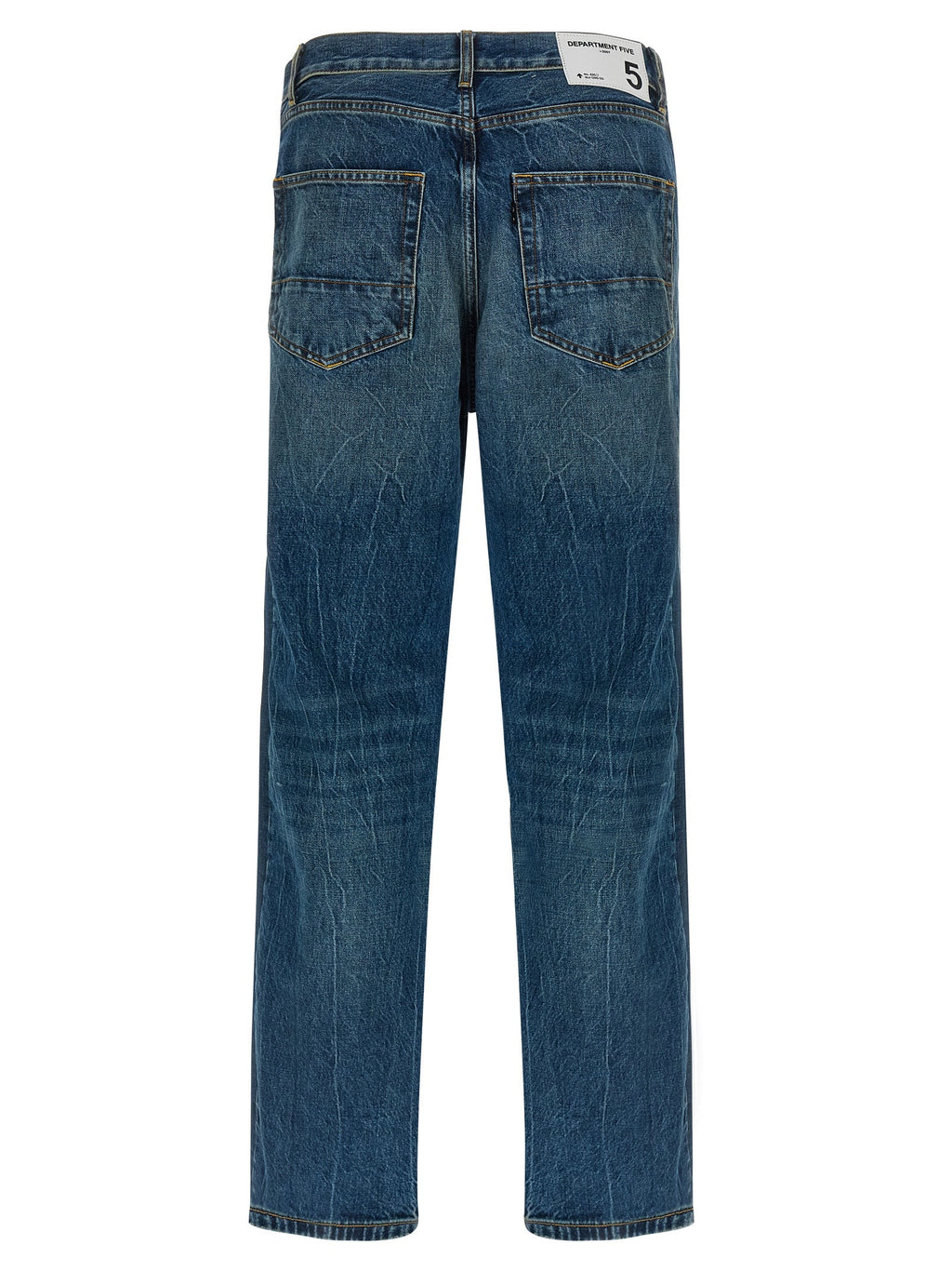 Department 5 Blue Cotton Straight-Leg Jeans
