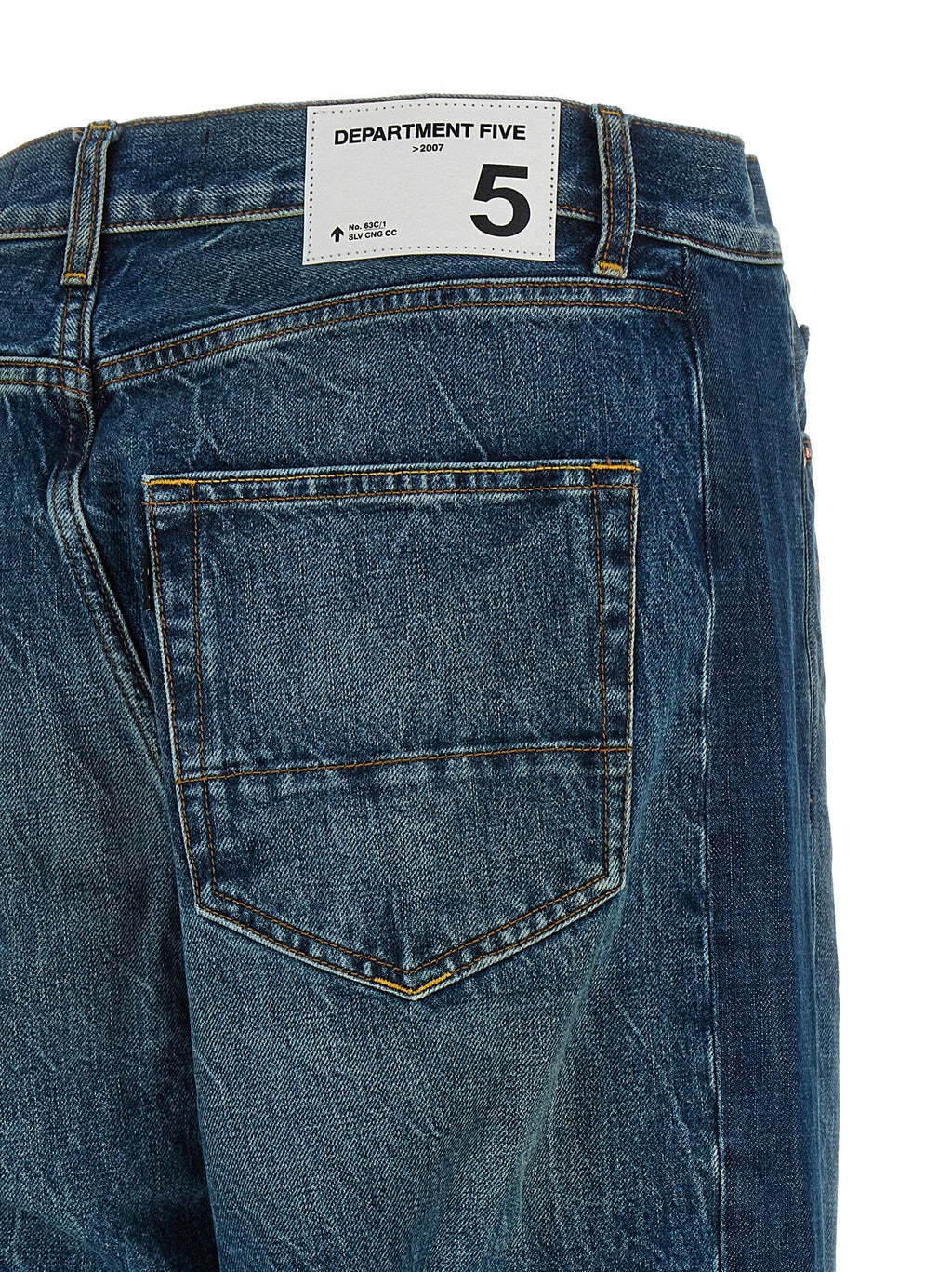 Department 5 Blue Cotton Straight-Leg Jeans