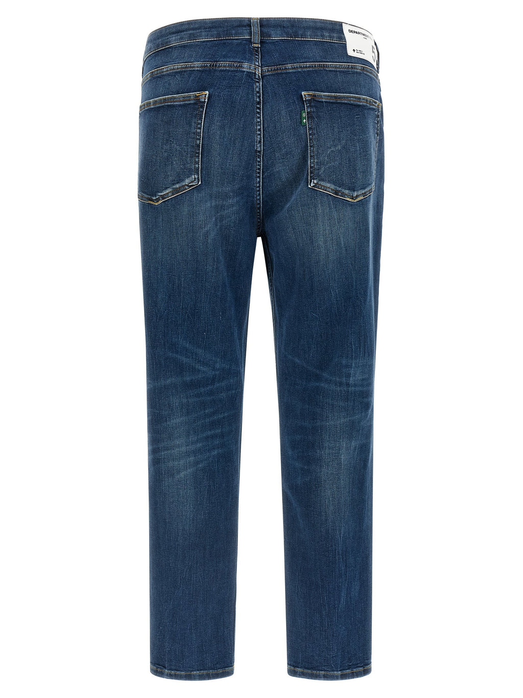 Department 5 Blue Cotton Cropped Jeans