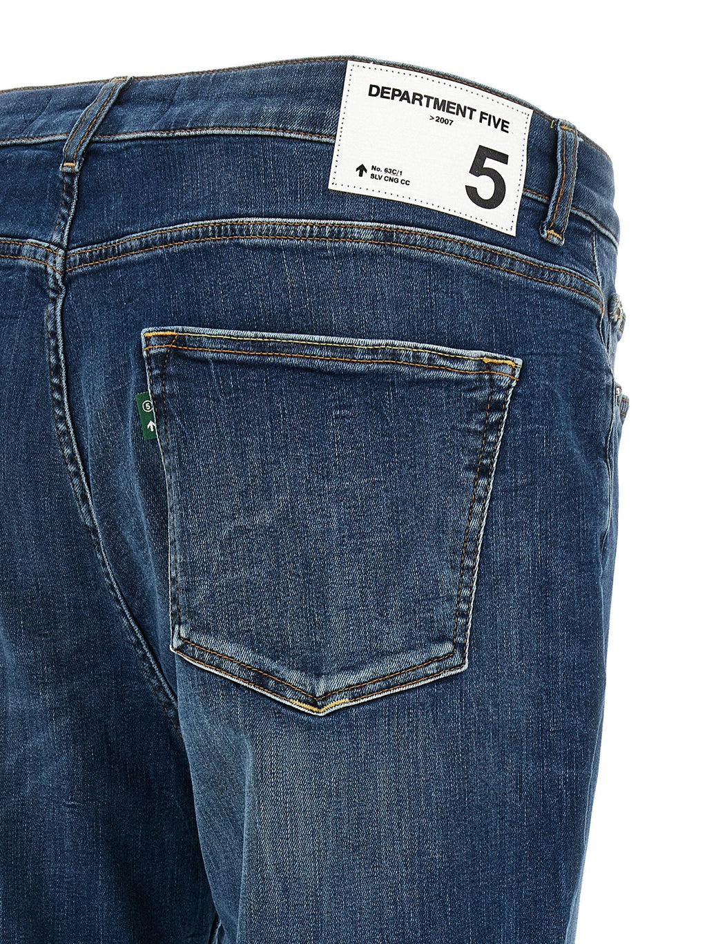 Department 5 Blue Cotton Cropped Jeans