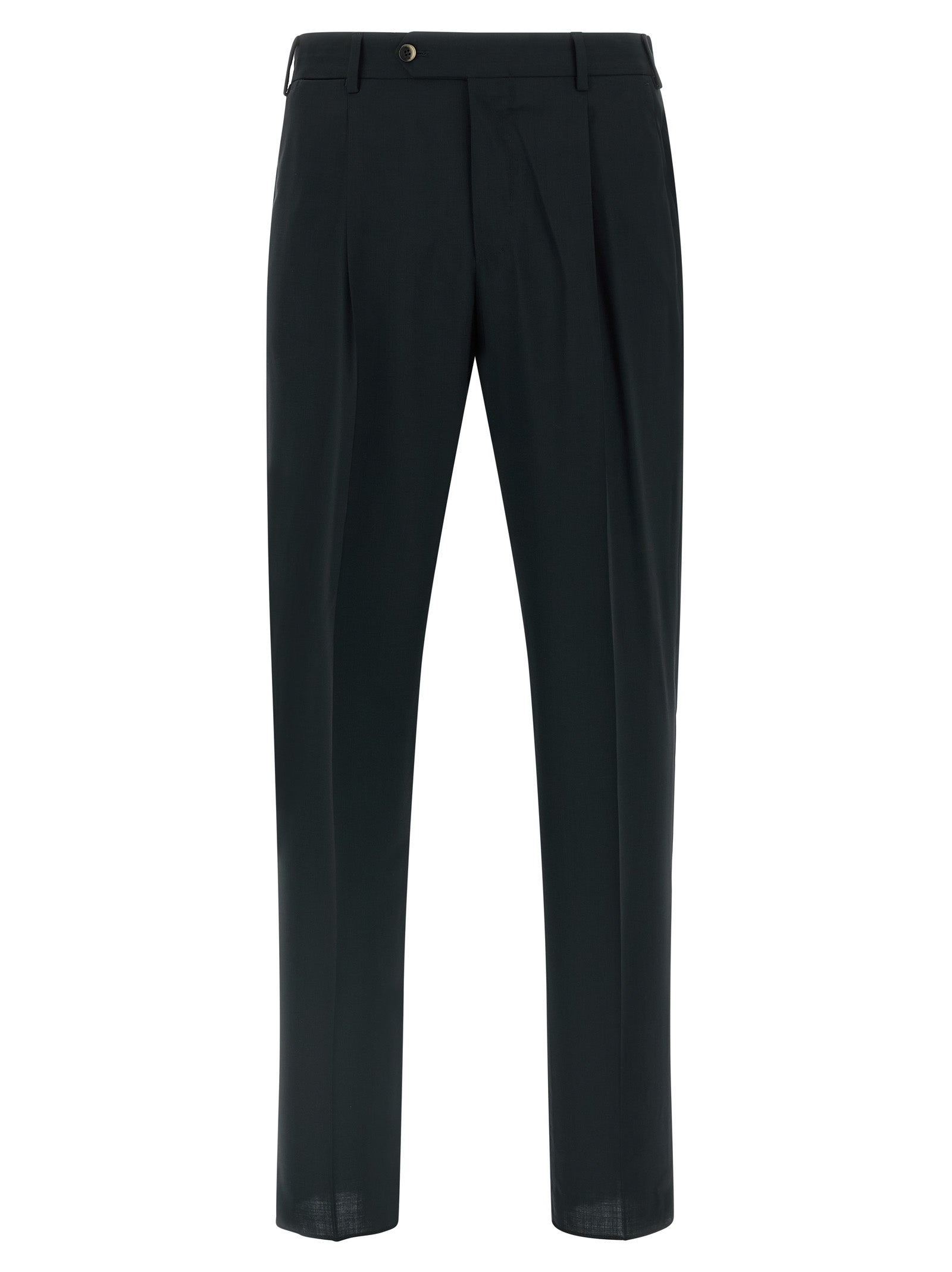 PT Torino Black Virgin Wool Pants