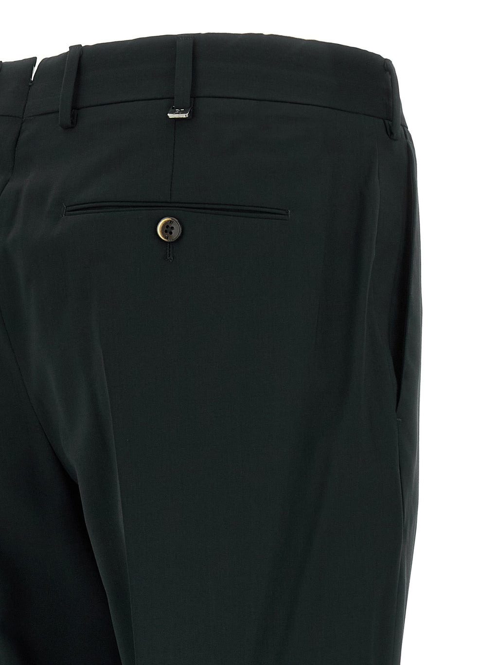 PT Torino Black Virgin Wool Pants