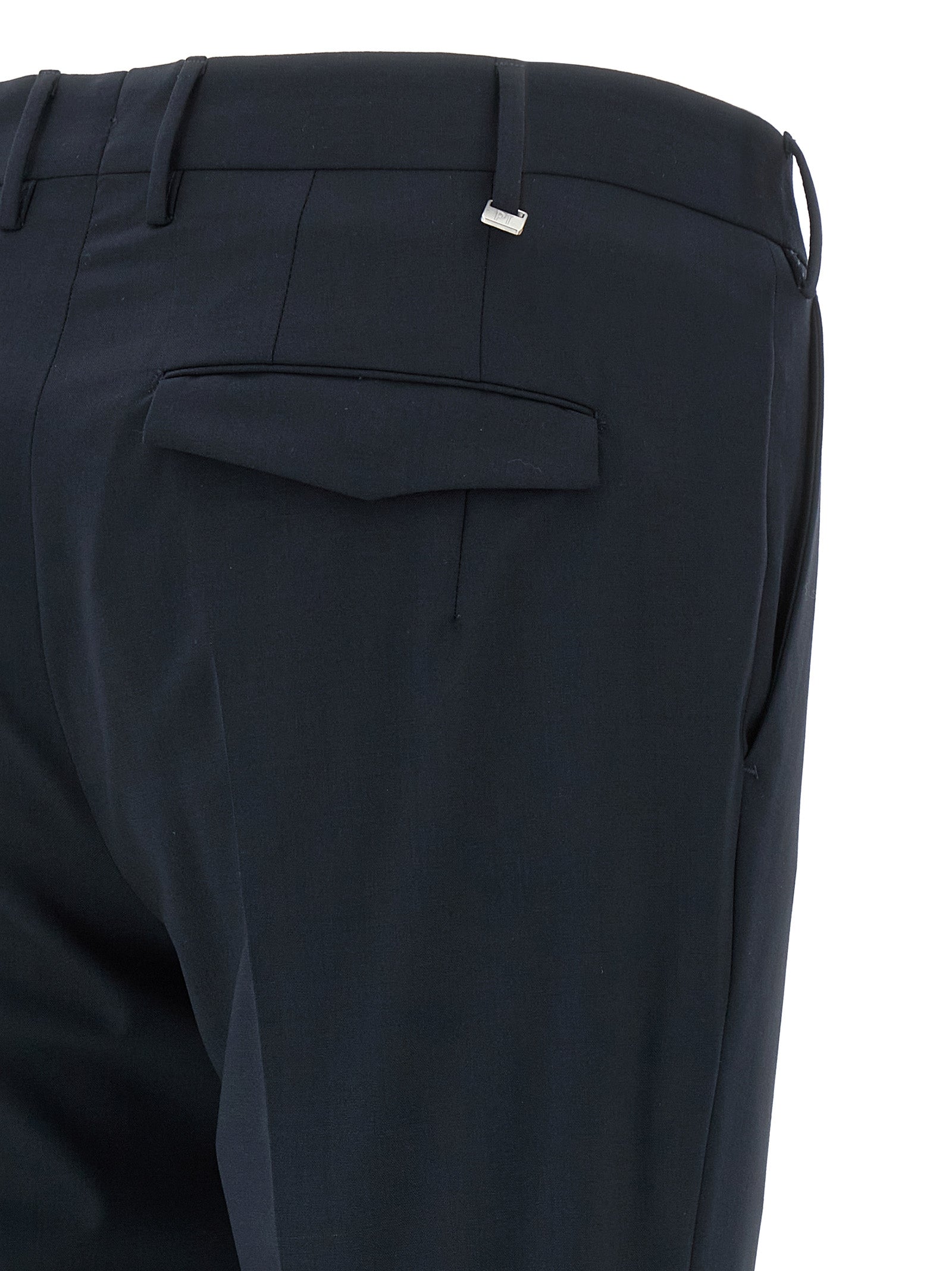 PT Torino Blue Virgin Wool Dress Pants