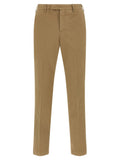 PT Torino Brown Cotton Dress Pants