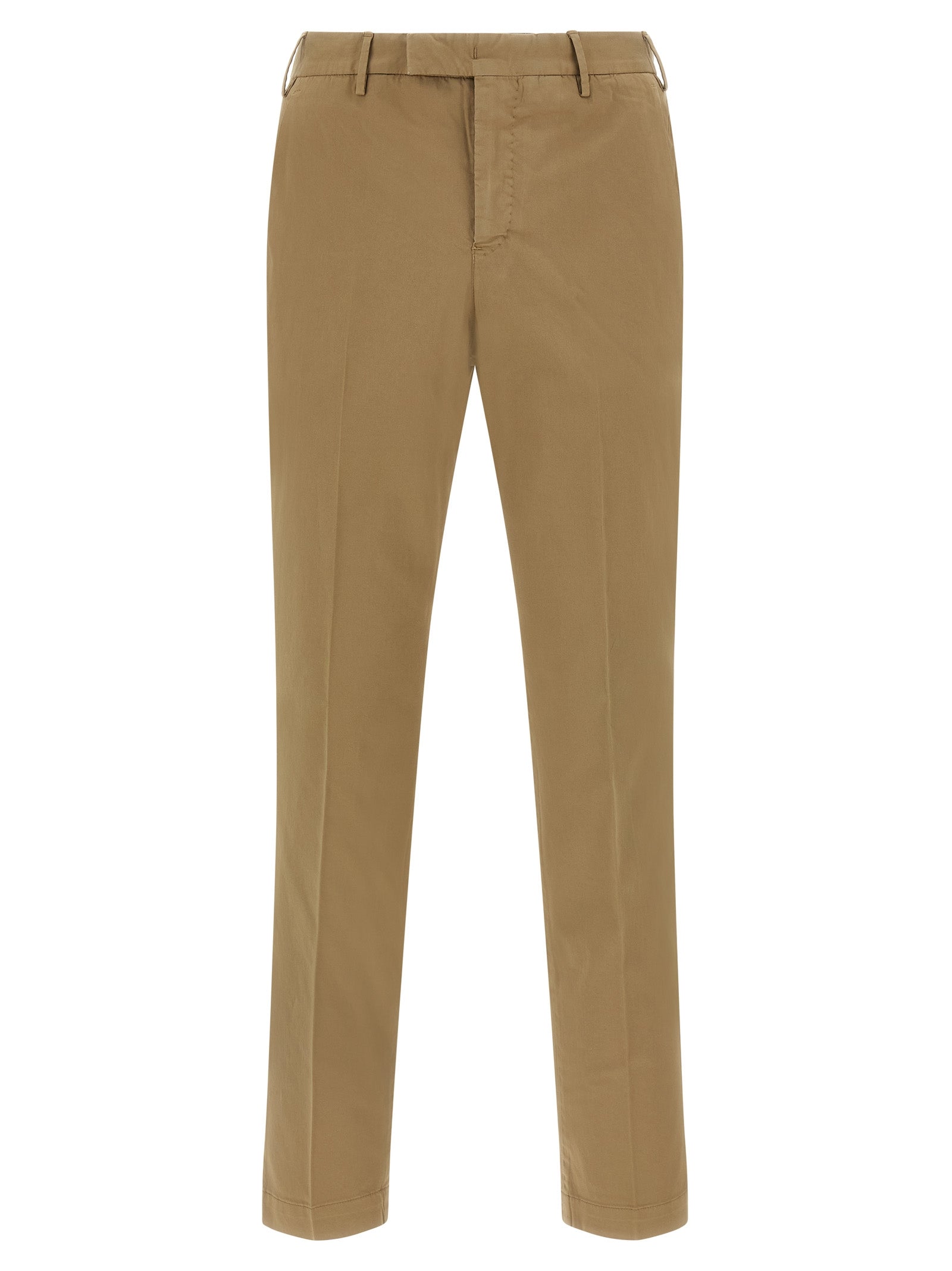 PT Torino Brown Cotton Dress Pants