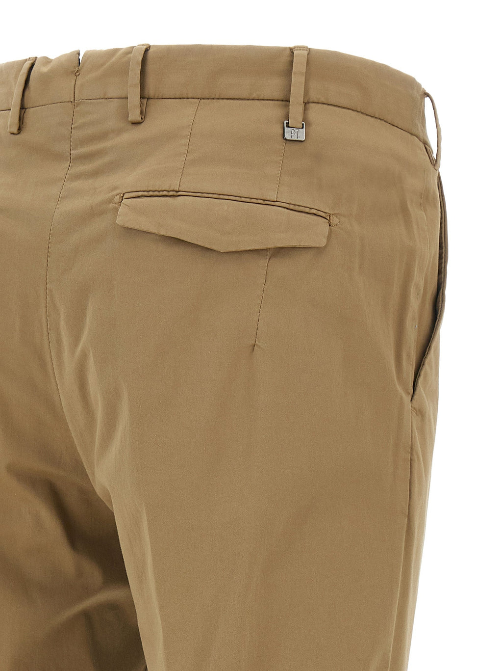 PT Torino Brown Cotton Dress Pants