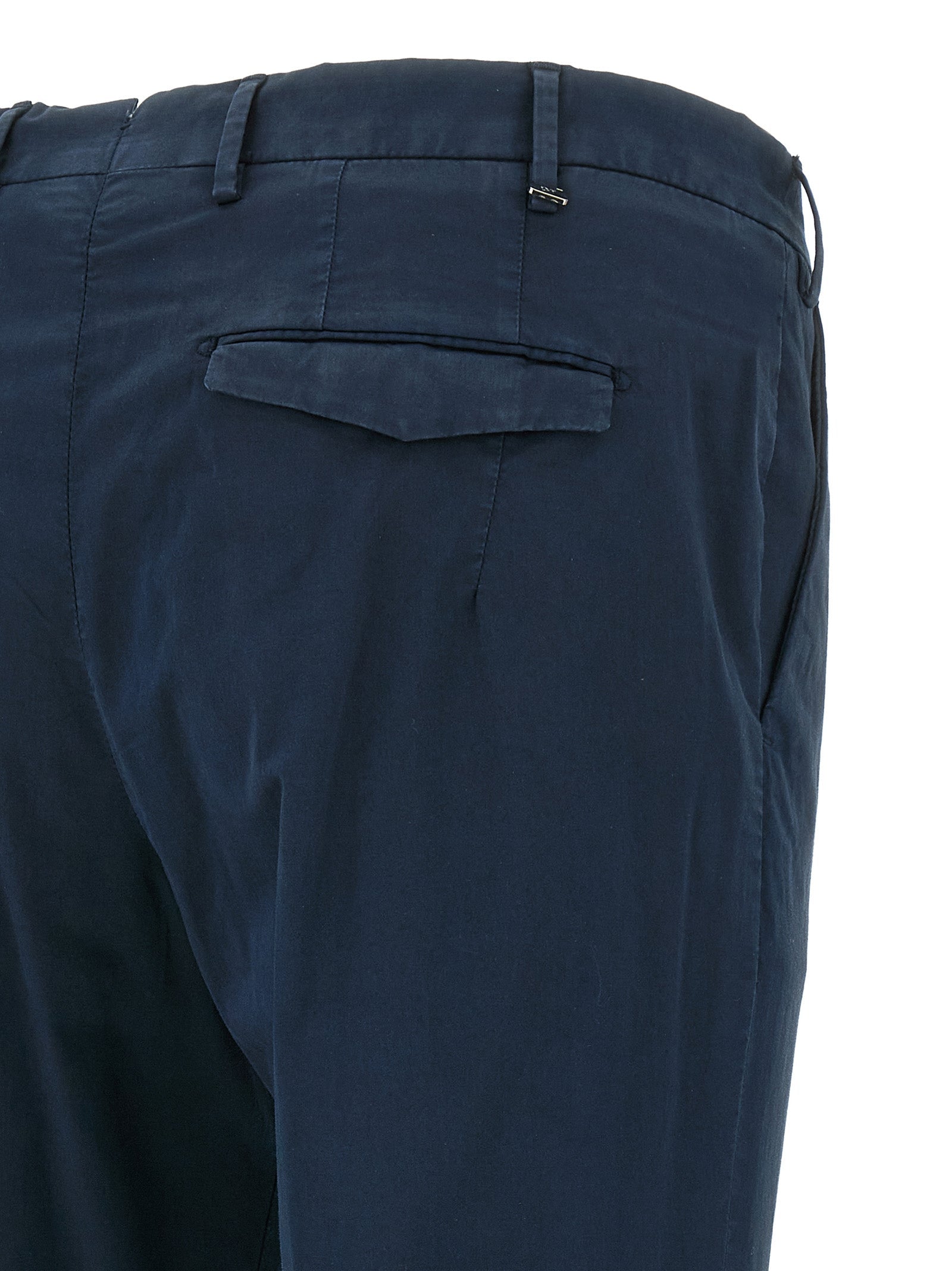 PT Torino Blue Cotton Casual Pants