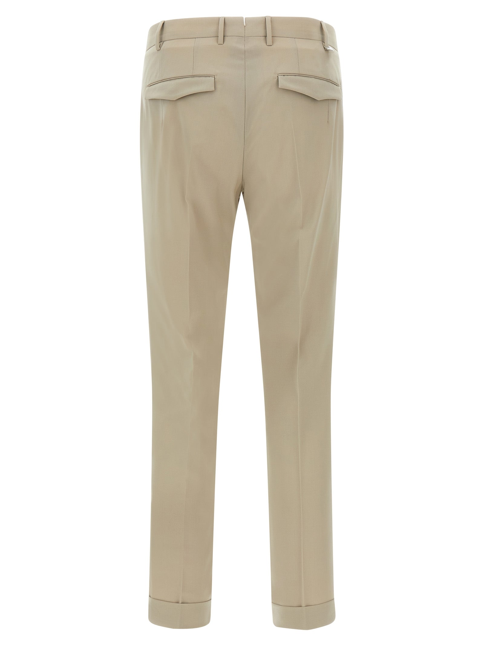 PT Torino Beige Virgin Wool Dress Pants