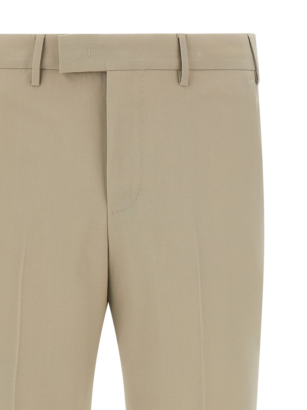 PT Torino Beige Virgin Wool Dress Pants