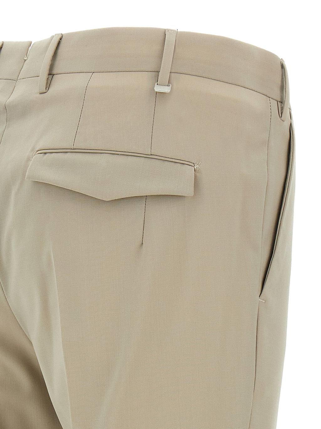 PT Torino Beige Virgin Wool Dress Pants