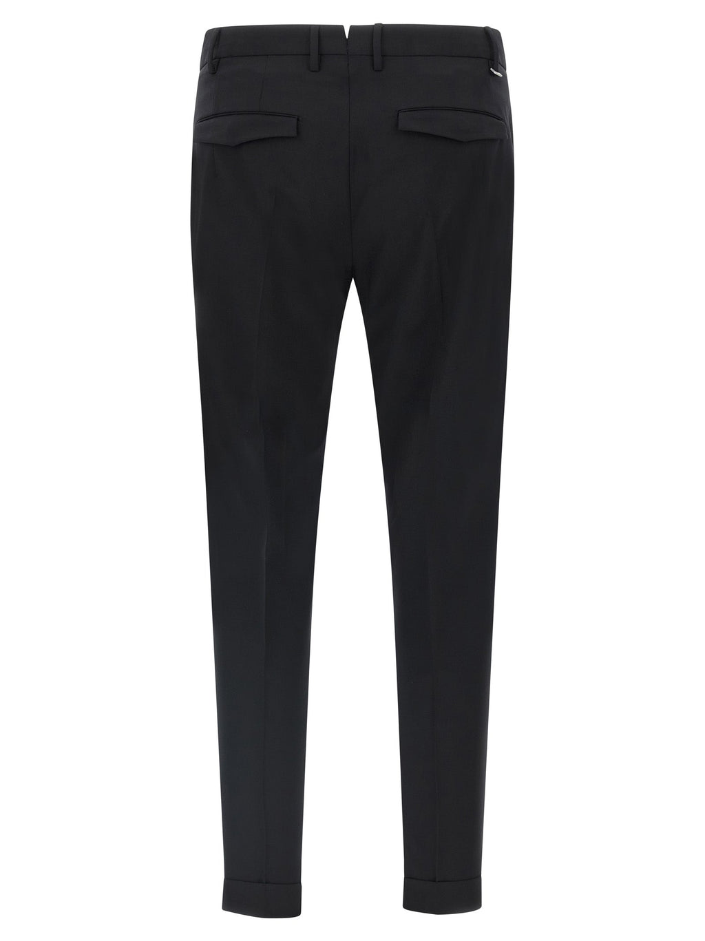 PT Torino Black Virgin Wool Dress Pants