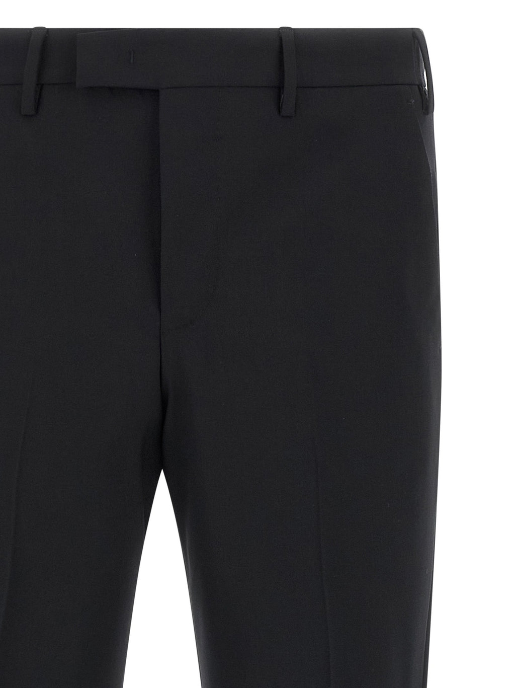 PT Torino Black Virgin Wool Dress Pants