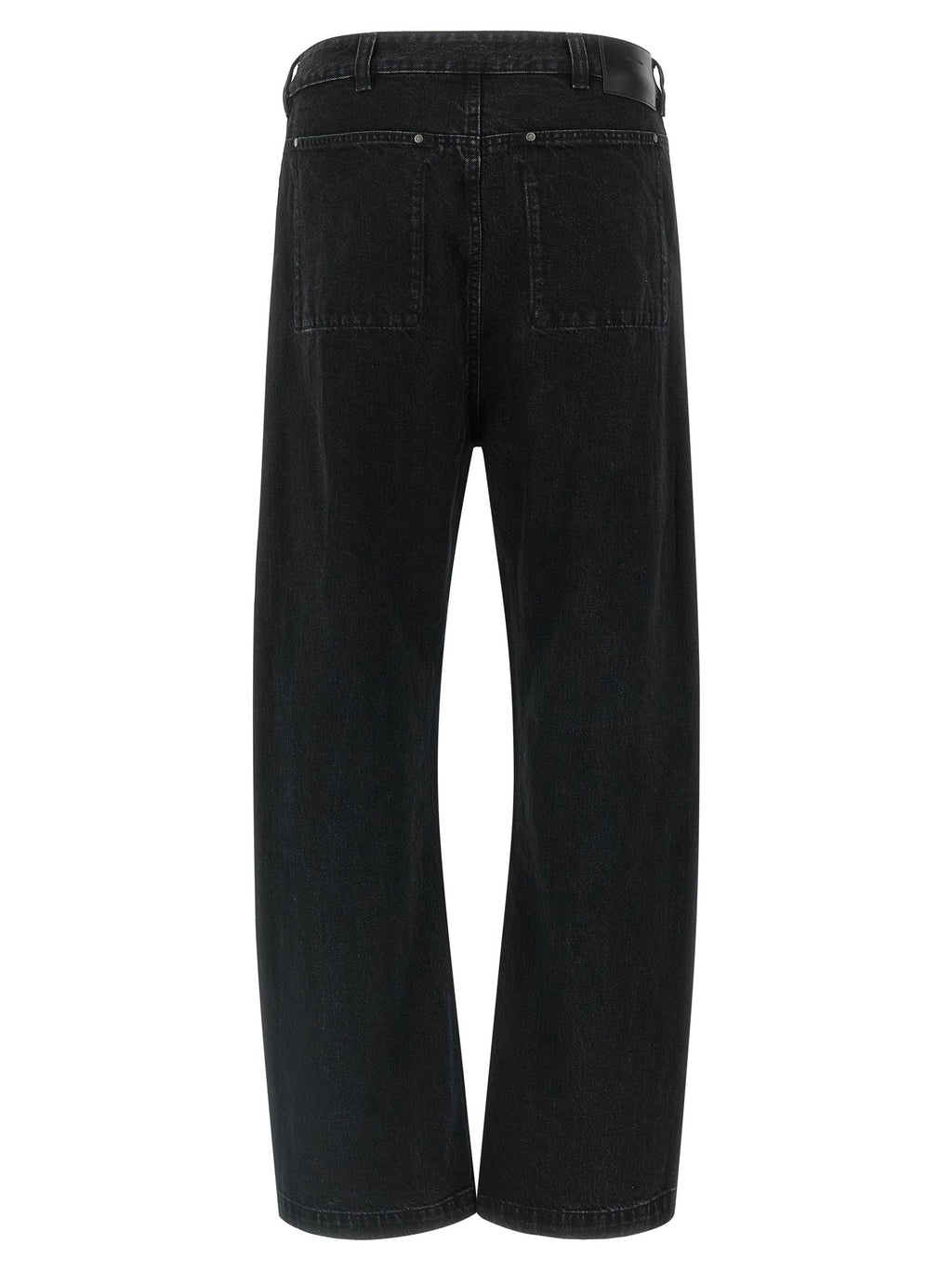 Entire Studios Black Cotton Straight-Leg Jeans