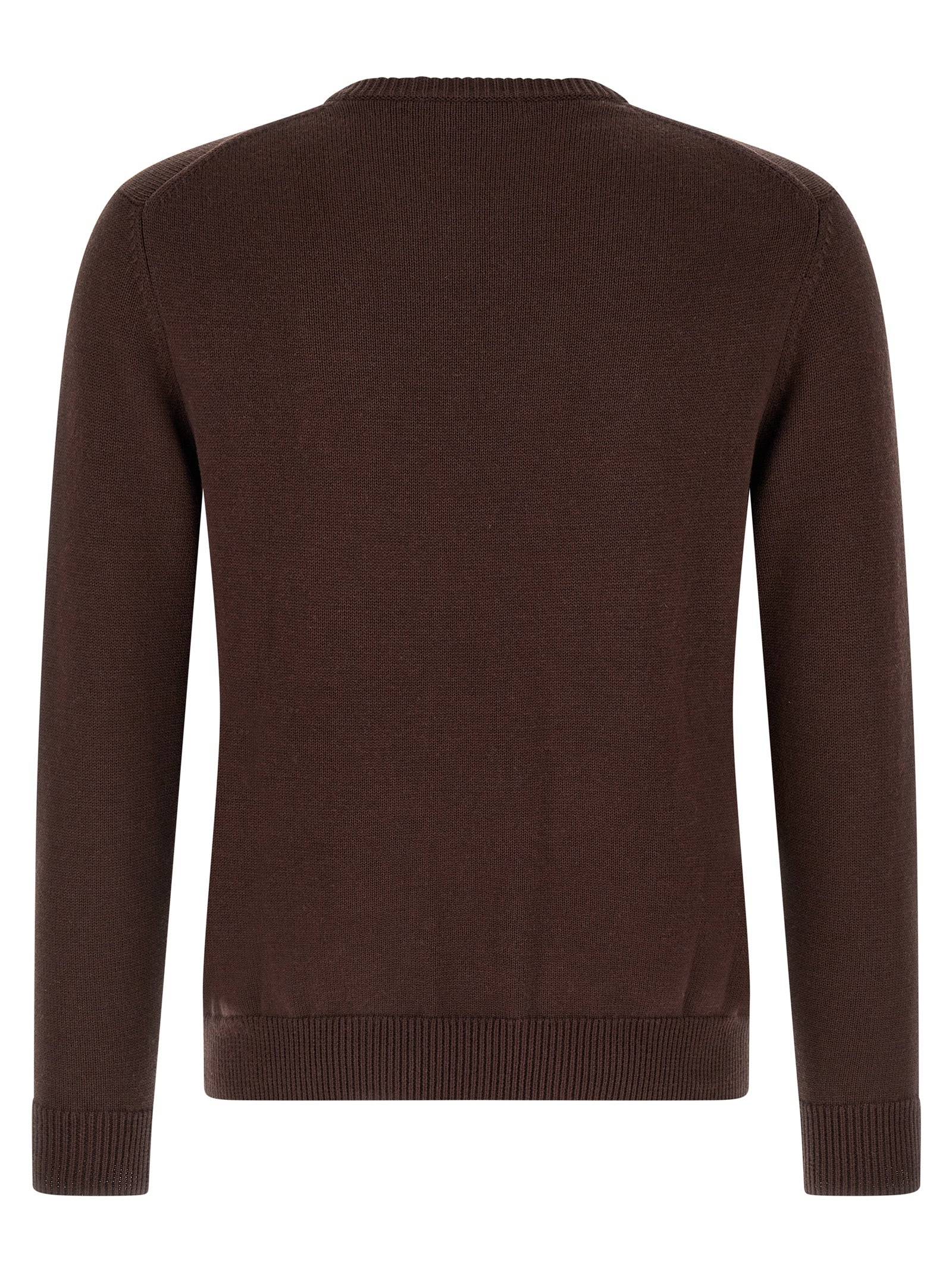 Ballantyne Brown Cotton Cardigan