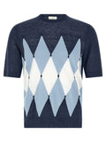 Ballantyne Blue Linen T-Shirt