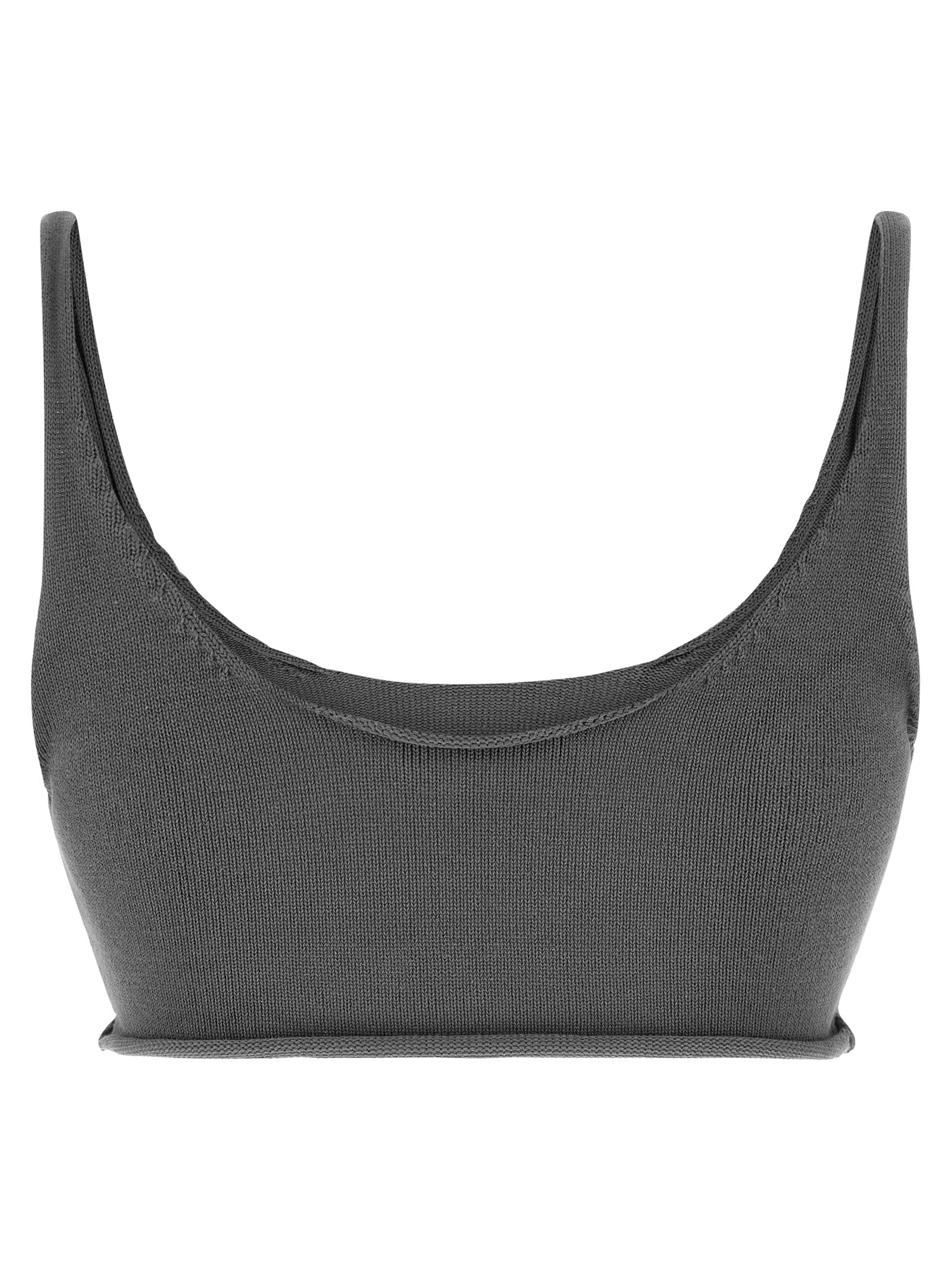 Entire Studios Gray Cotton Sport Bra