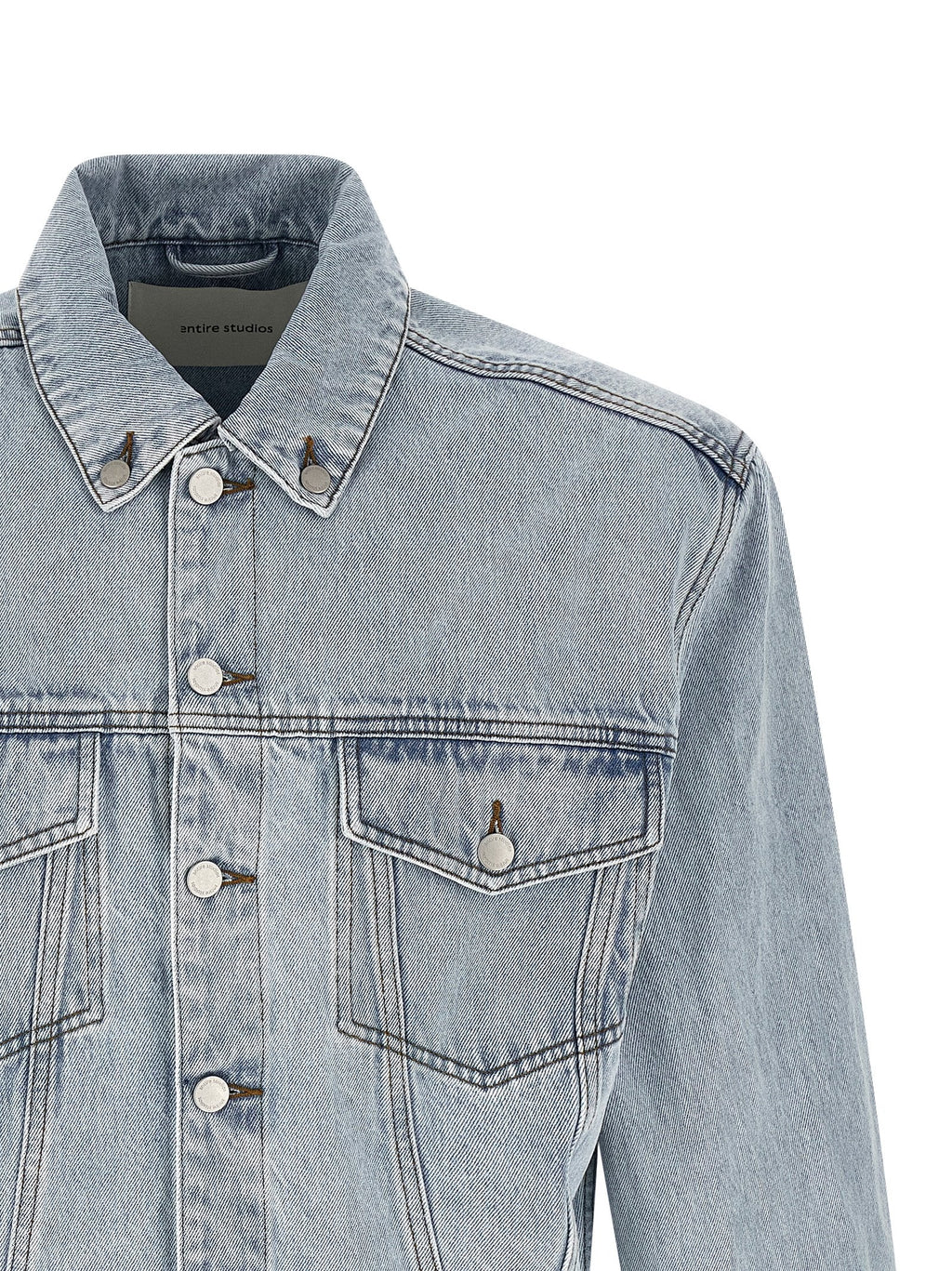 Entire Studios Blue Cotton Denim Jacket